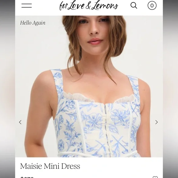 For Love and Lemons Maisie Mini Dress - Picture 4 of 8